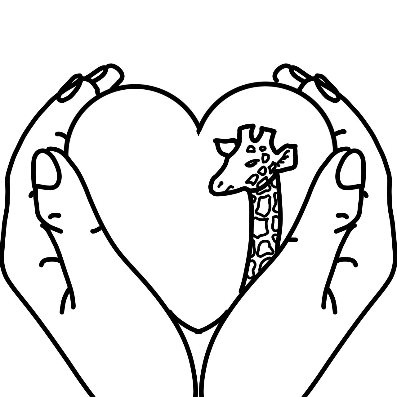 Giraffen-Herz